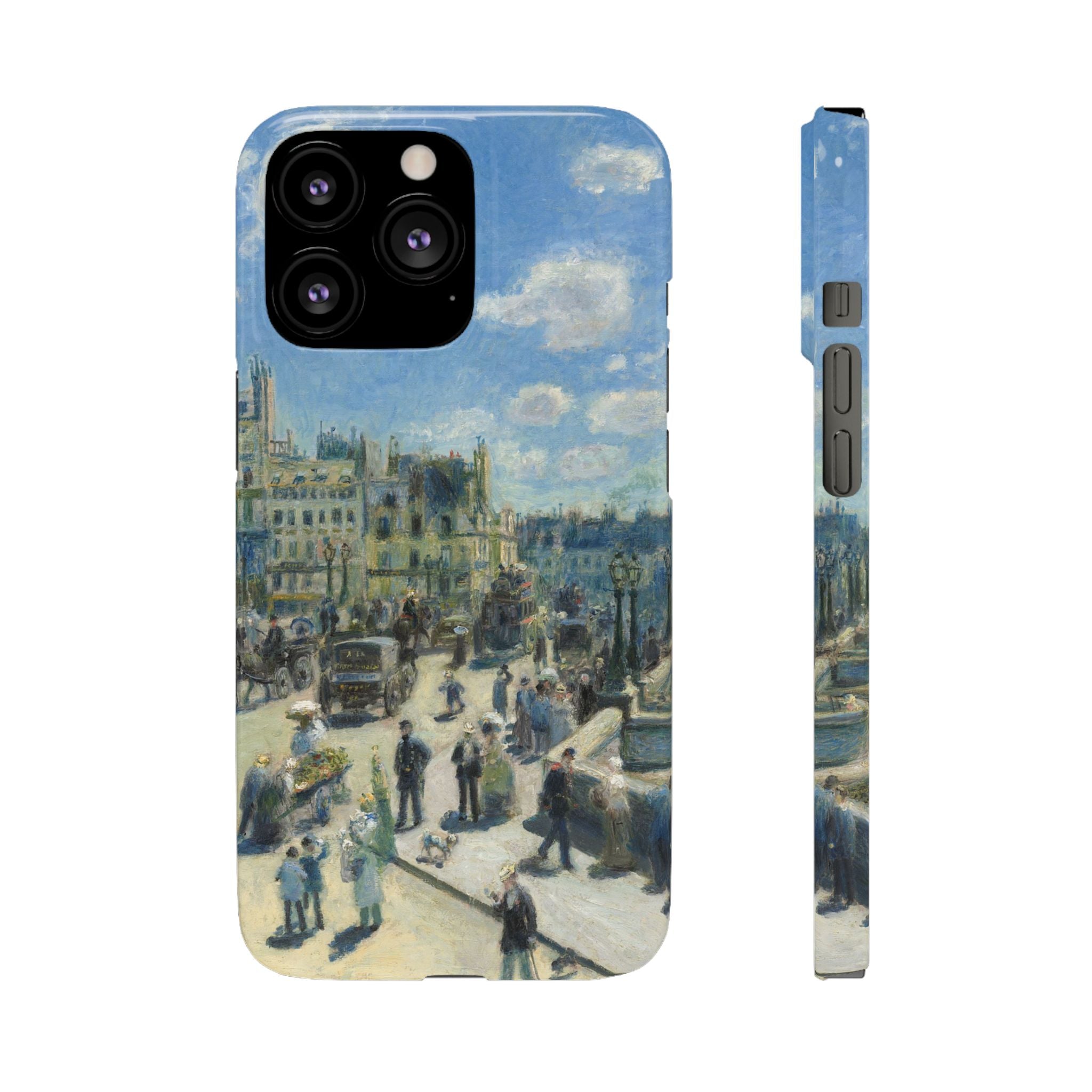 Pont Neuf Paris by Pierre Auguste Renoir - iPhone Slim Case