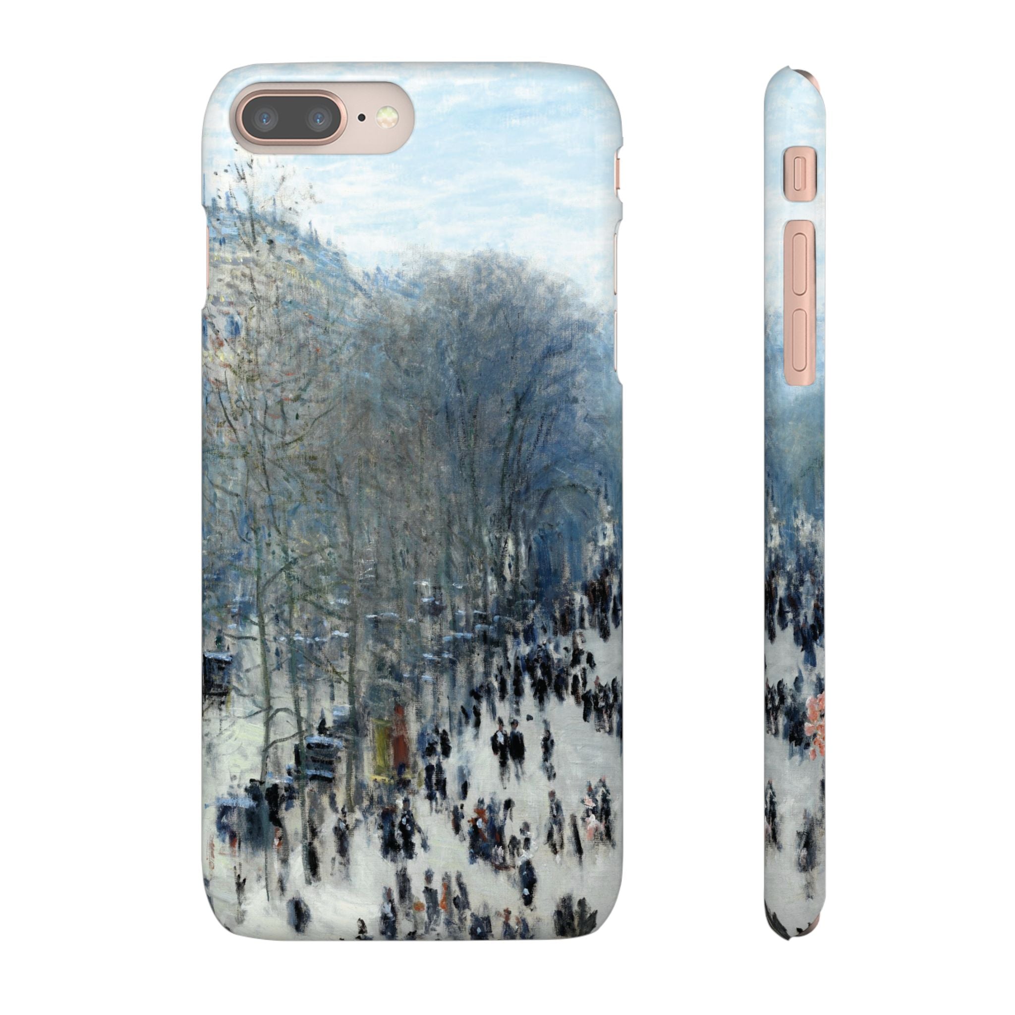 Boulevard des Capucines by Claude Monet - iPhone Slim Case
