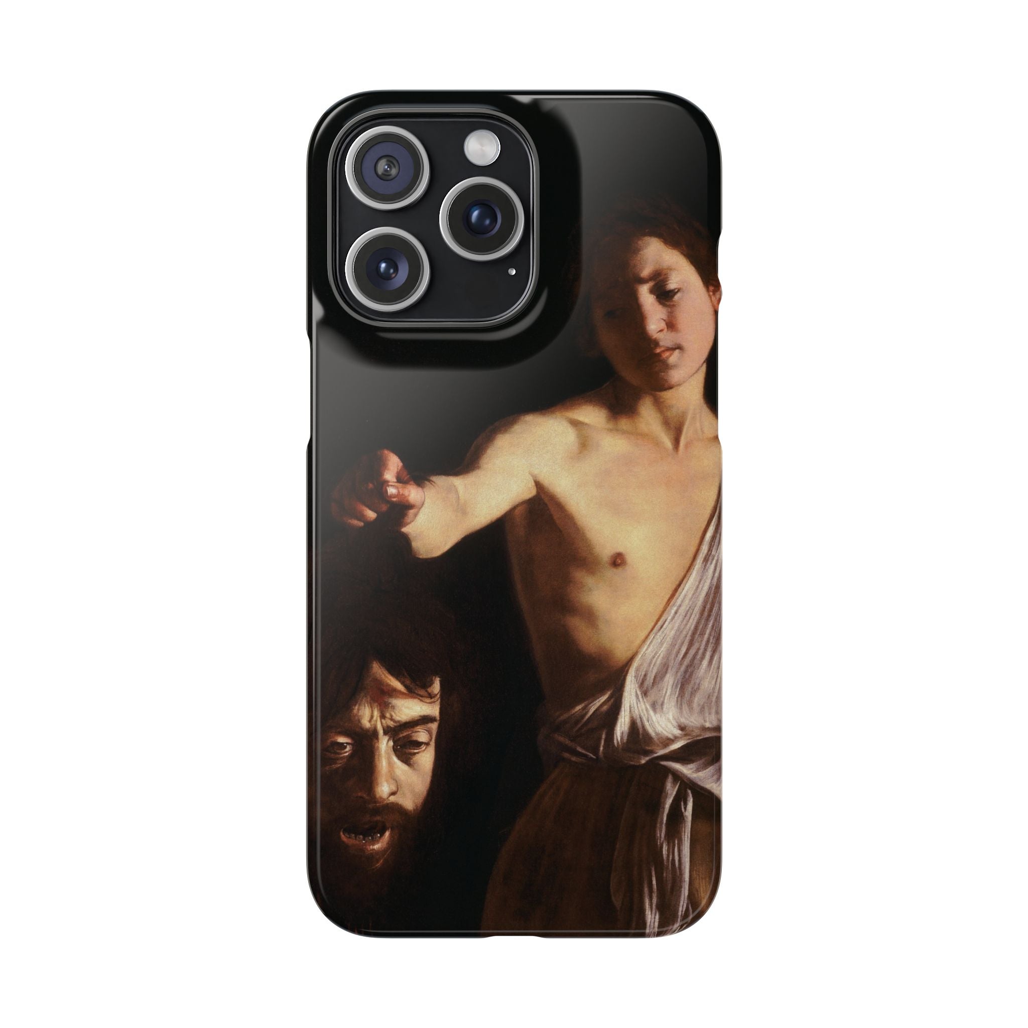 David with the Head of Goliath by Caravaggio - iPhone Slim Case