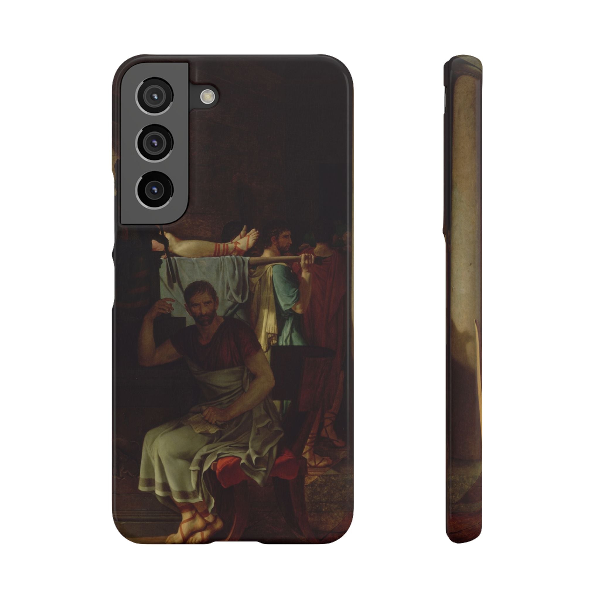 The Lictors Bring to Brutus the Bodies of His Sons I by Jacques-Louis David - Samsung Slim Case