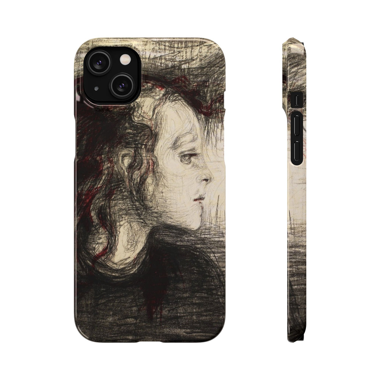 The Sick Child by Edvard Munch - iPhone Slim Case