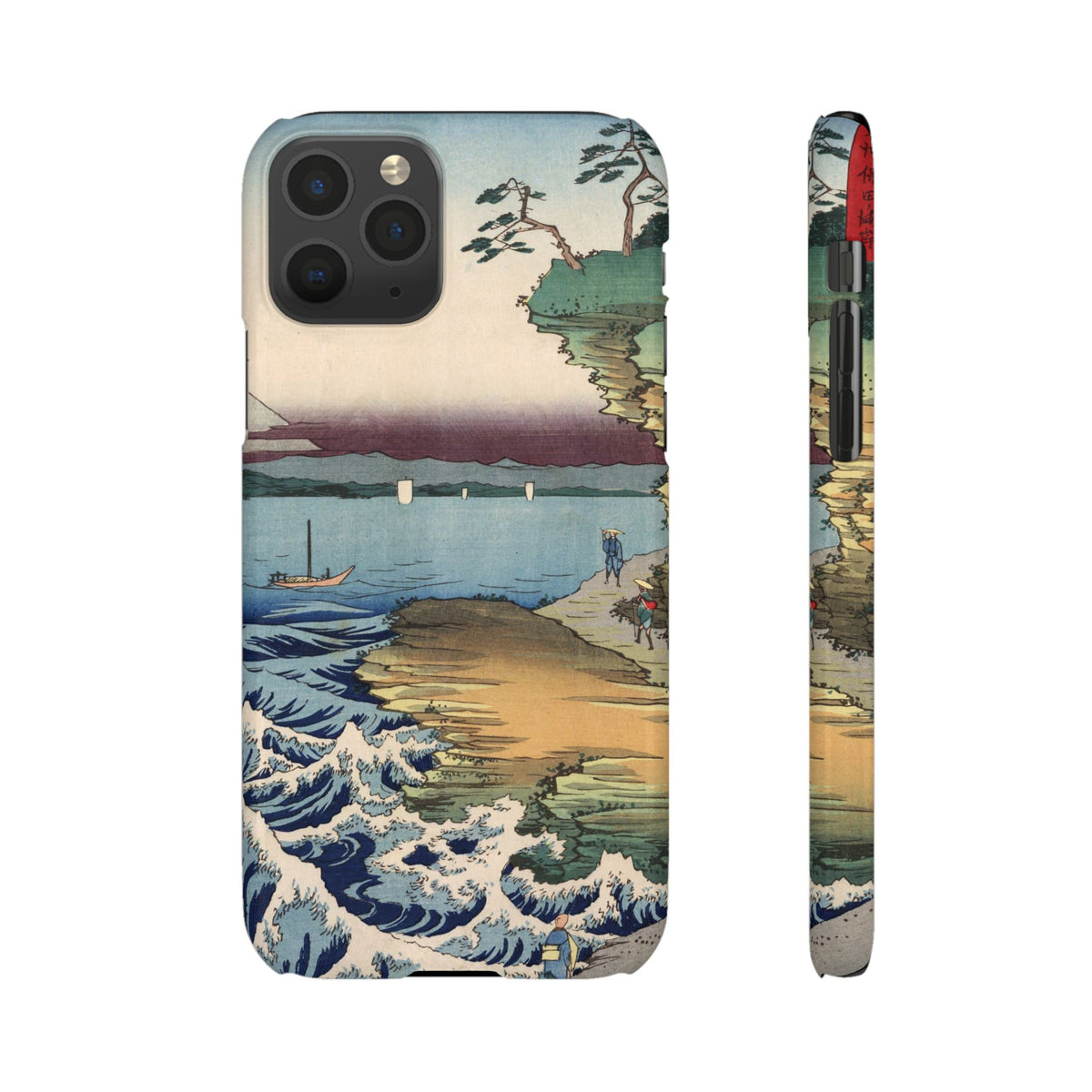The Hota Coast in Awa Province by Utagawa Hiroshige - iPhone Slim Case