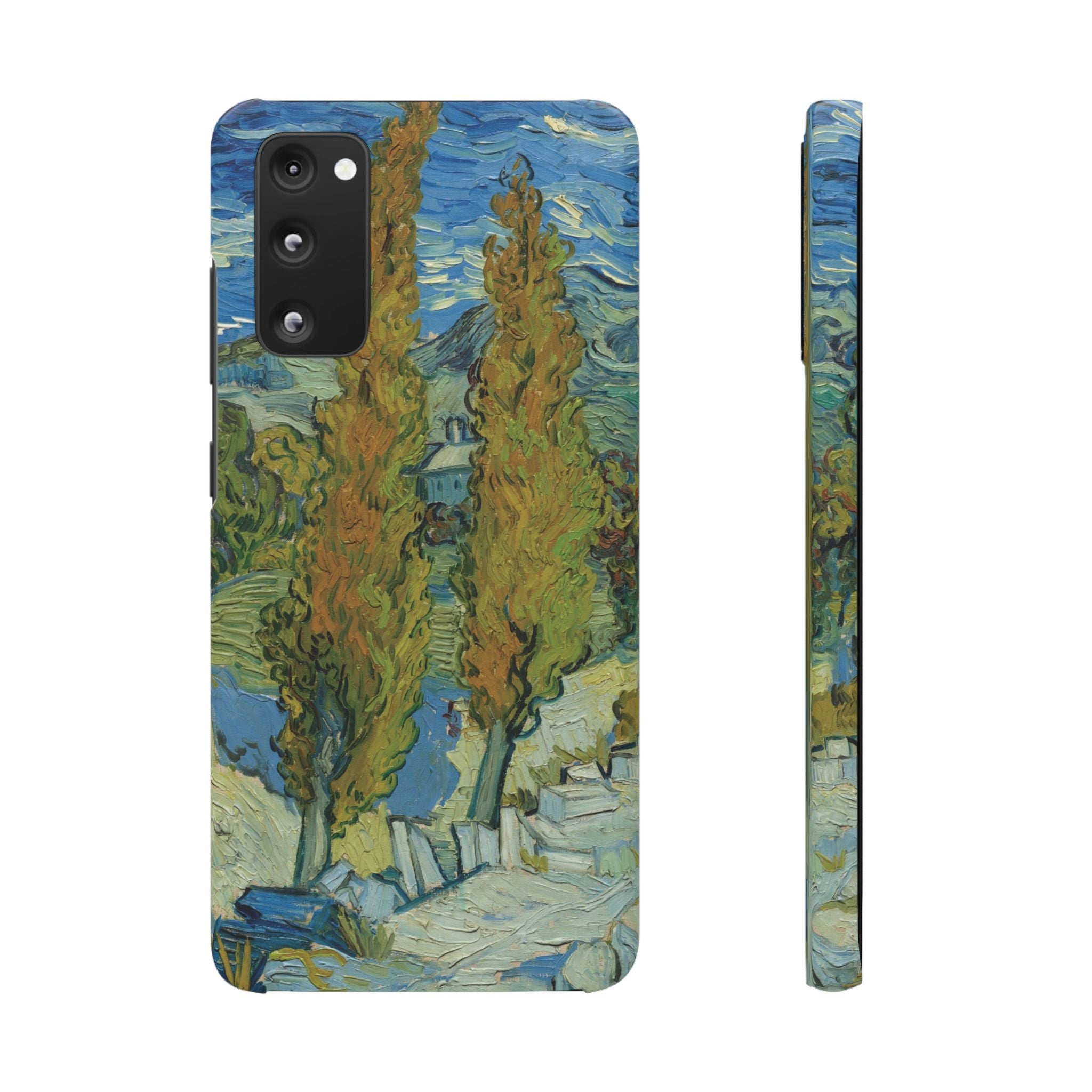 Two Poplars in the Alpilles near Saint-Rémy by Vincent van Gogh - Samsung Slim Case