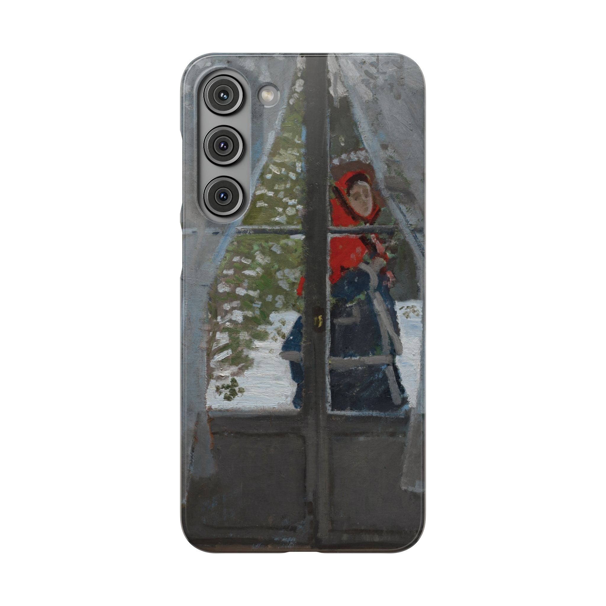 Le mouchoir rouge by Claude Monet - Samsung Slim Case