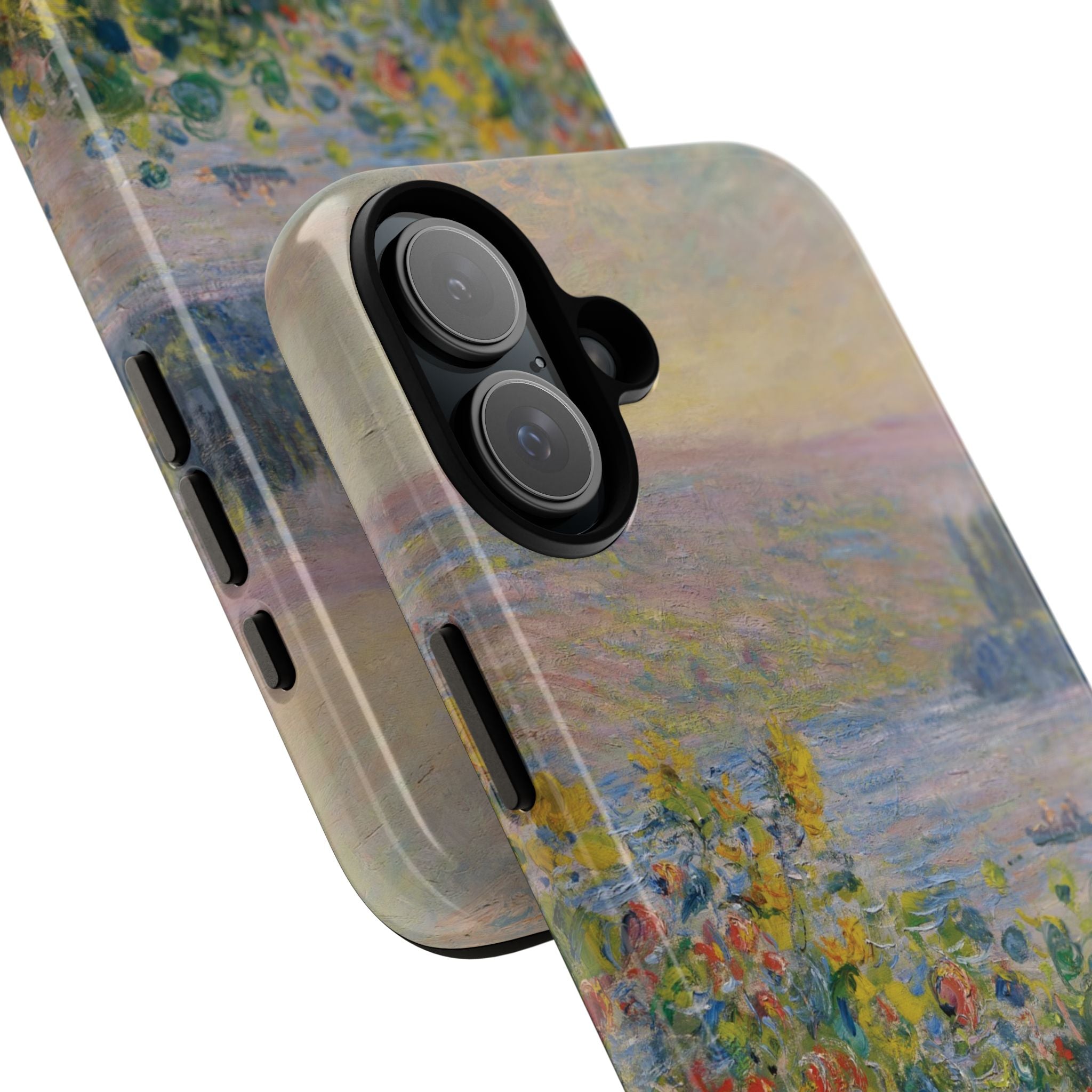 Flower Beds at Vétheuil by Claude Monet - iPhone Tough Case