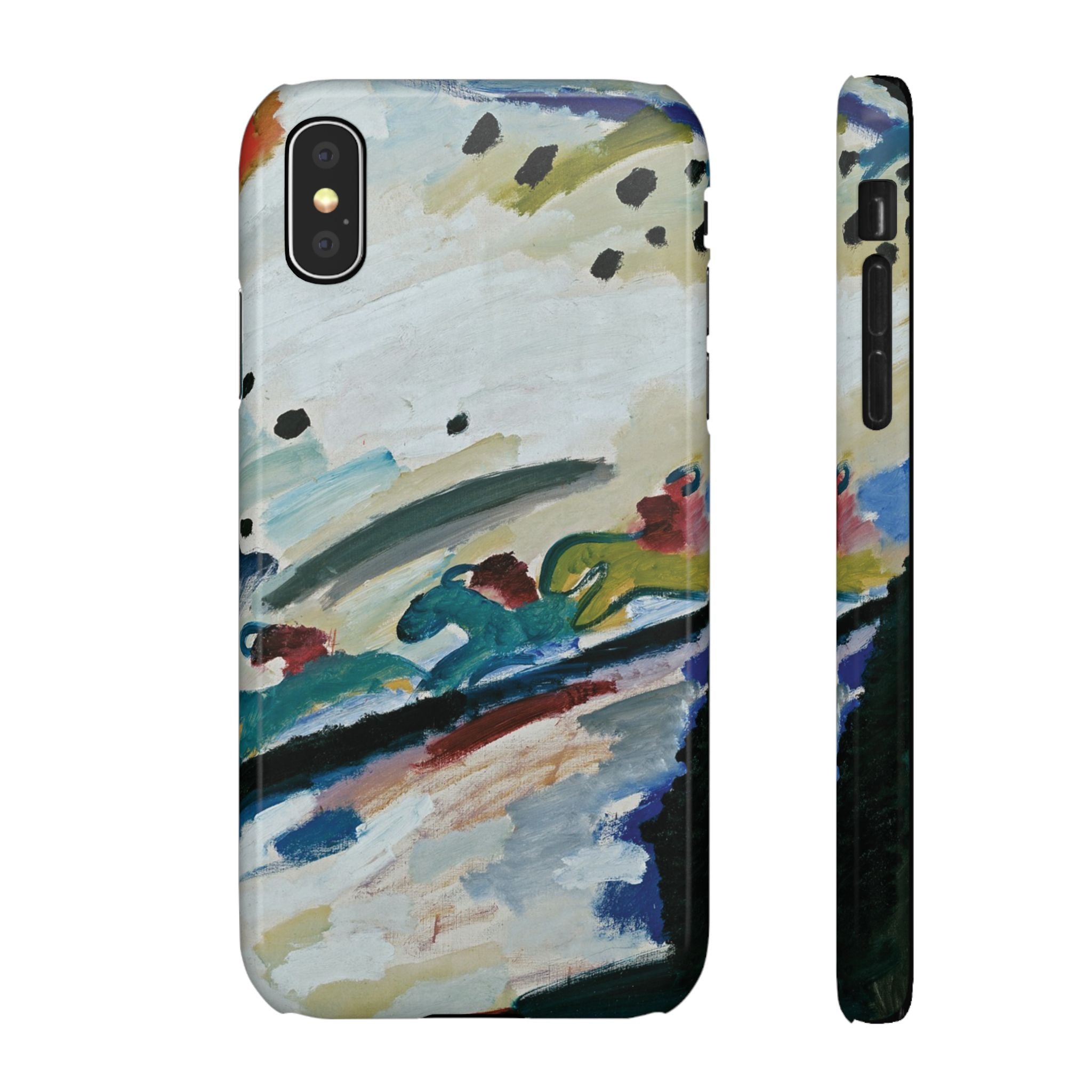 Romantic Landscape by Vasily Kandinsky - iPhone Slim Case