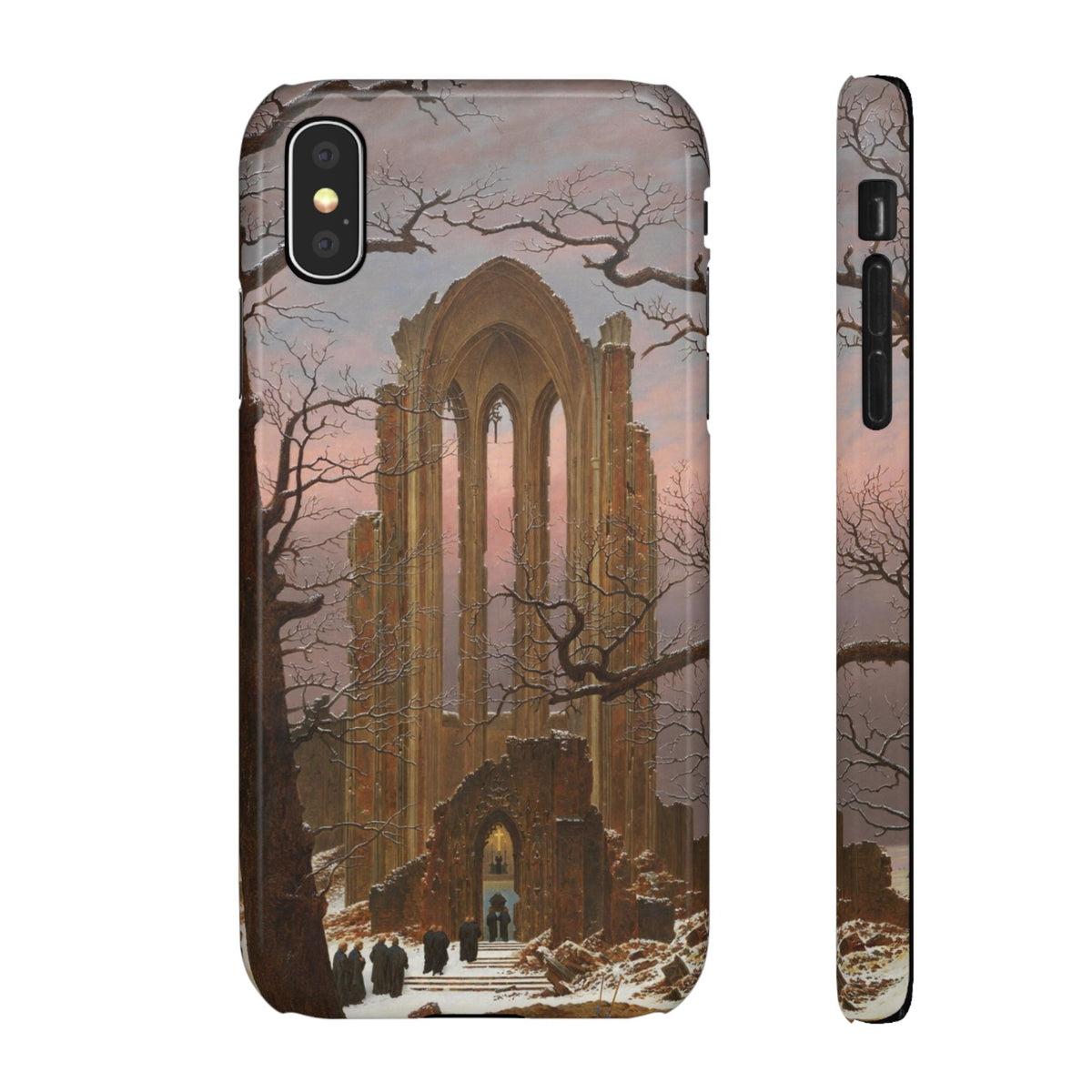 Monastery Graveyard in the Snow by Caspar David Friedrich - iPhone Slim Case