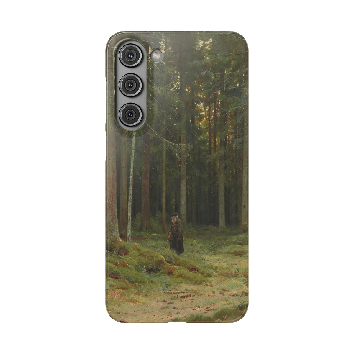 In the Forest of Countess Mordvinova Petergof by Ivan Ivanovich Shishkin - Samsung Slim Case