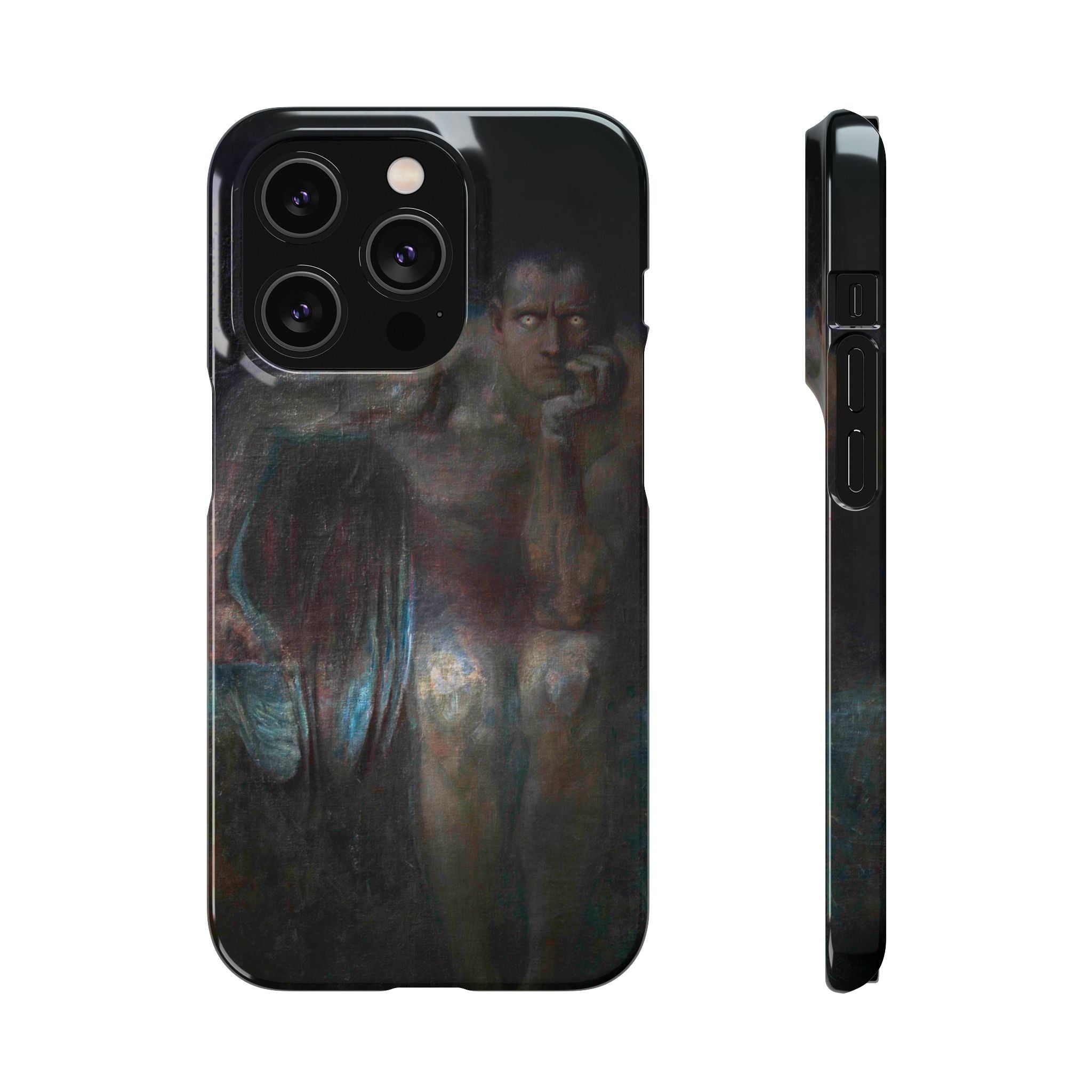Lucifer by Franz von Stuck - iPhone Slim Case