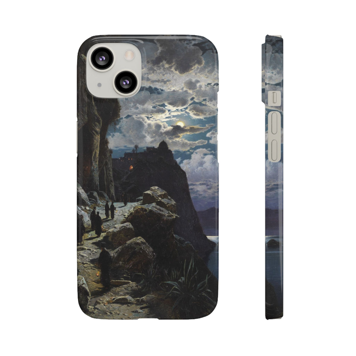 Procession of Monks on Mount Athos by Hermann Corrodi - iPhone Slim Case