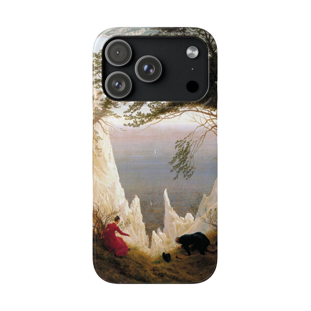 Chalk Cliffs on Rügen by Caspar David Friedrich - iPhone Slim Case