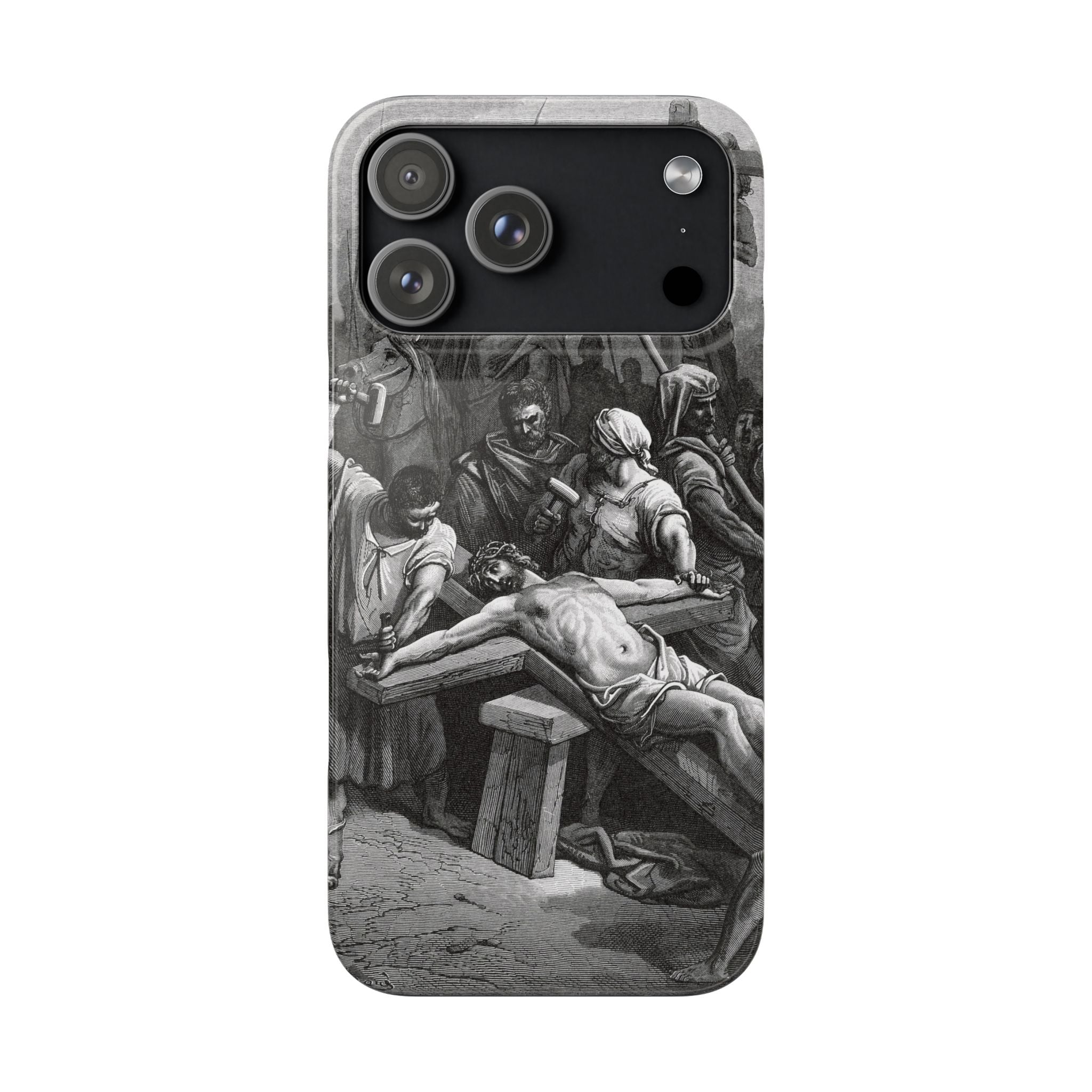 Crucifixion of Jesus by Gustave Doré - iPhone Slim Case