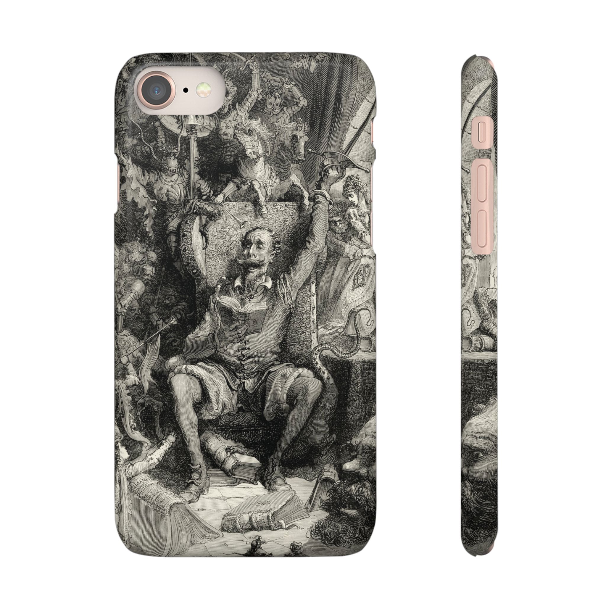 Don Quixote and His Visions by Gustave Doré - iPhone Slim Case