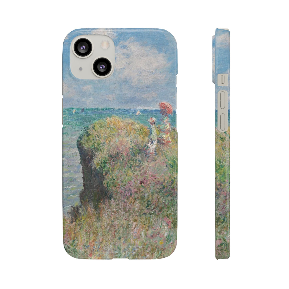 Cliff Walk at Pourville by Claude Monet - iPhone Slim Case
