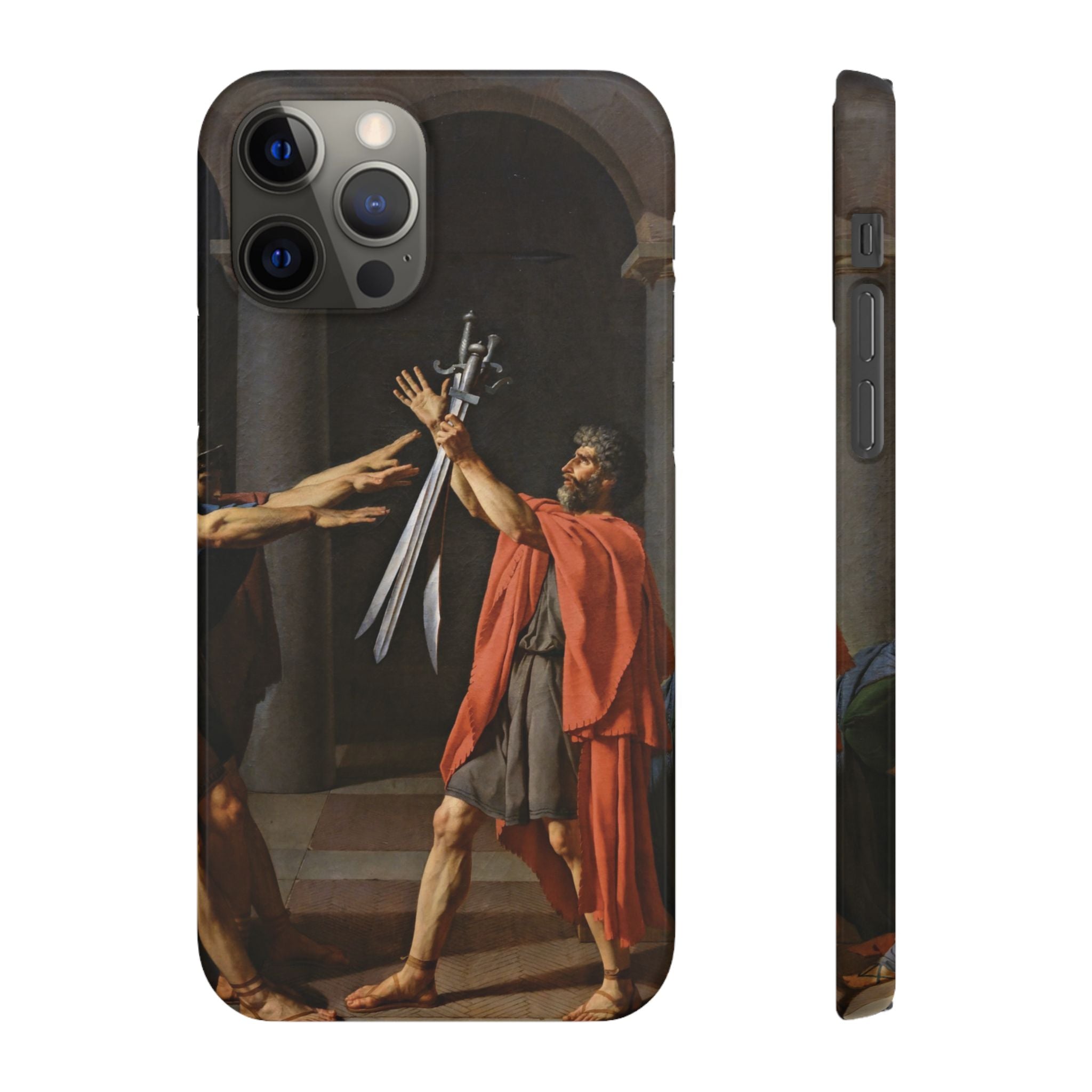 Oath of the Horatii by Jacques-Louis David - iPhone Slim Case
