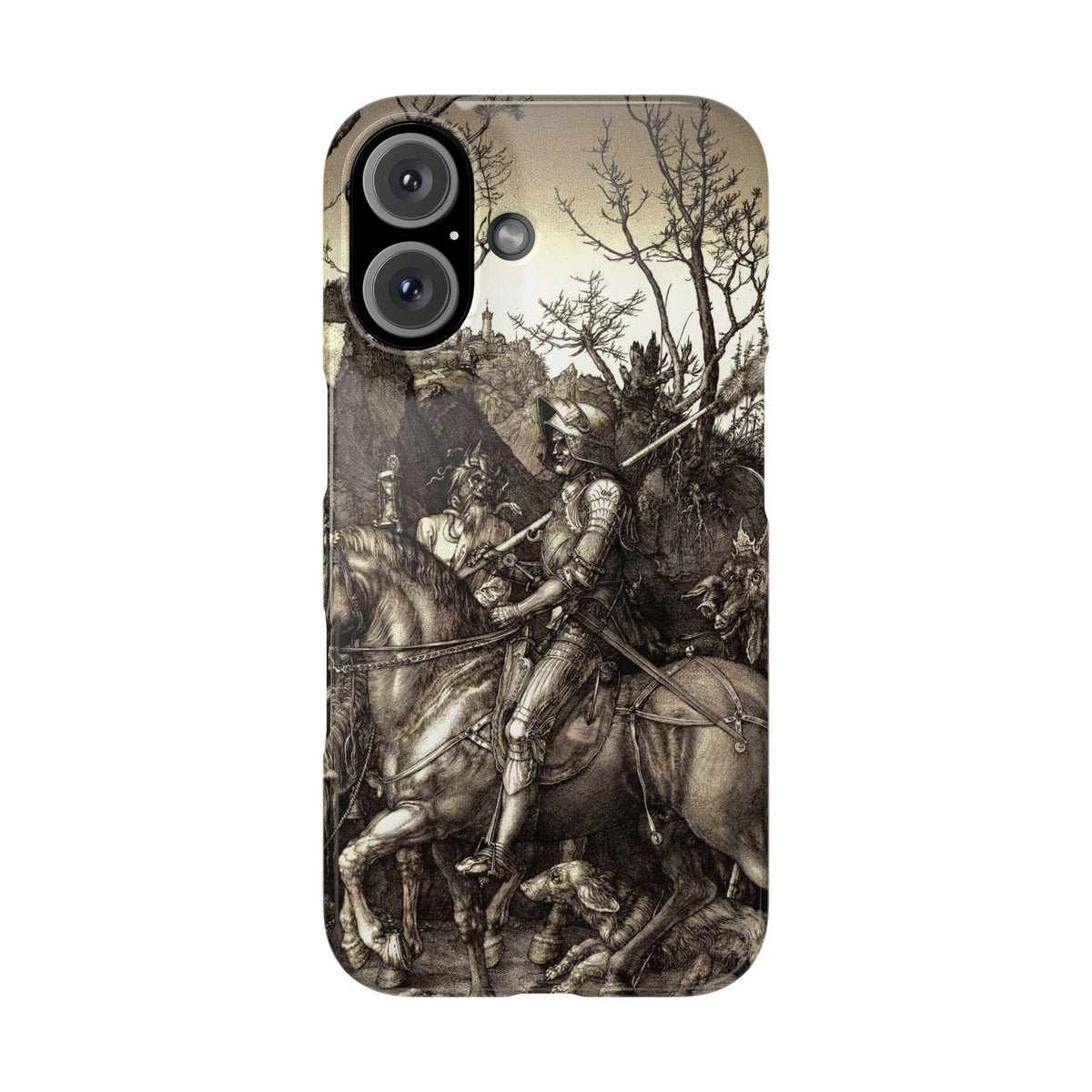 Knight, Death and the Devil by Albrecht Dürer - iPhone Slim Case