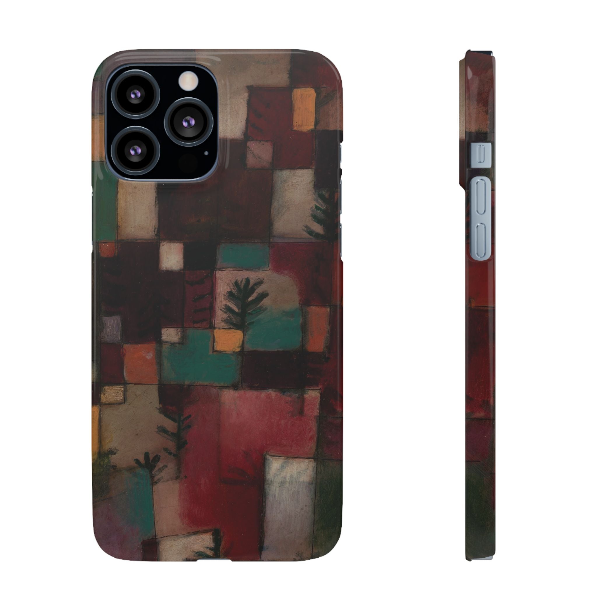 Redgreen and Violet-Yellow Rhythms by Paul Klee - iPhone Slim Case