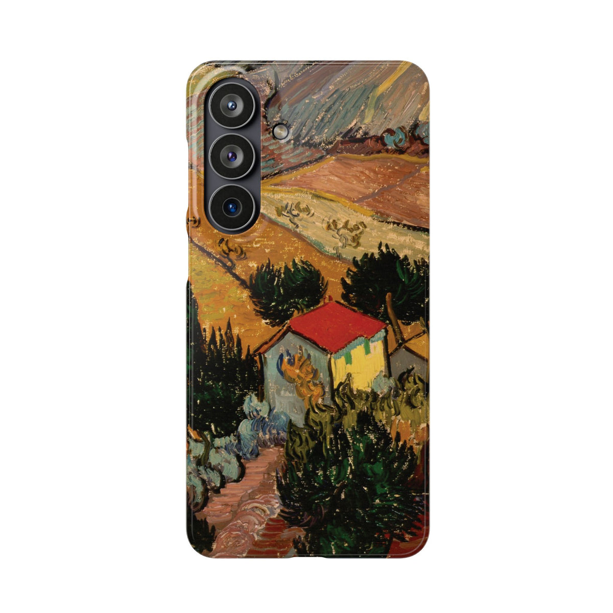 Landscape with House and Ploughman by Vincent van Gogh - Samsung Slim Case