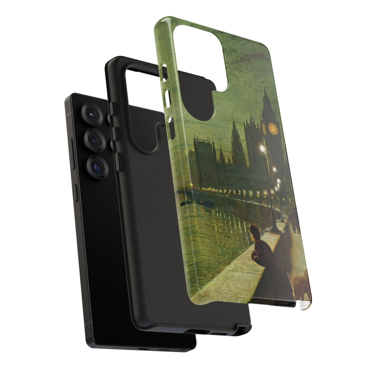 Reflections on the Thames by John Atkinson Grimshaw - Samsung Tough Case