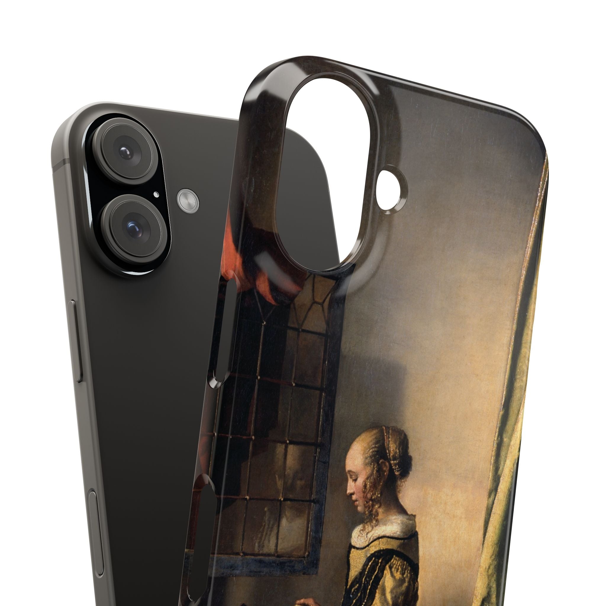 Girl Reading a Letter by an Open Window by Johannes Vermeer - iPhone Slim Case