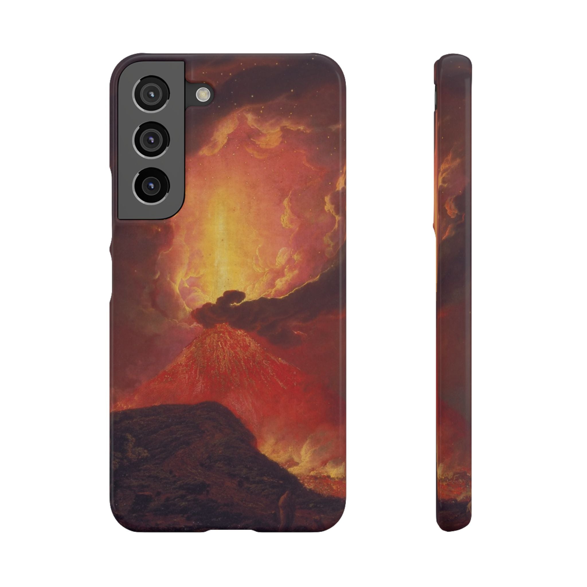 Vesuvius in Eruption by Joseph Wright of Derby - Samsung Slim Case
