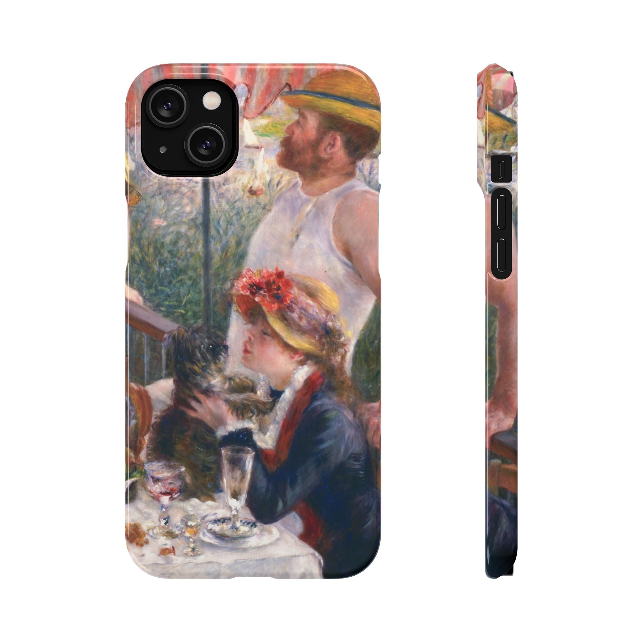 Luncheon of the Boating Party by Pierre Auguste Renoir - iPhone Slim Case