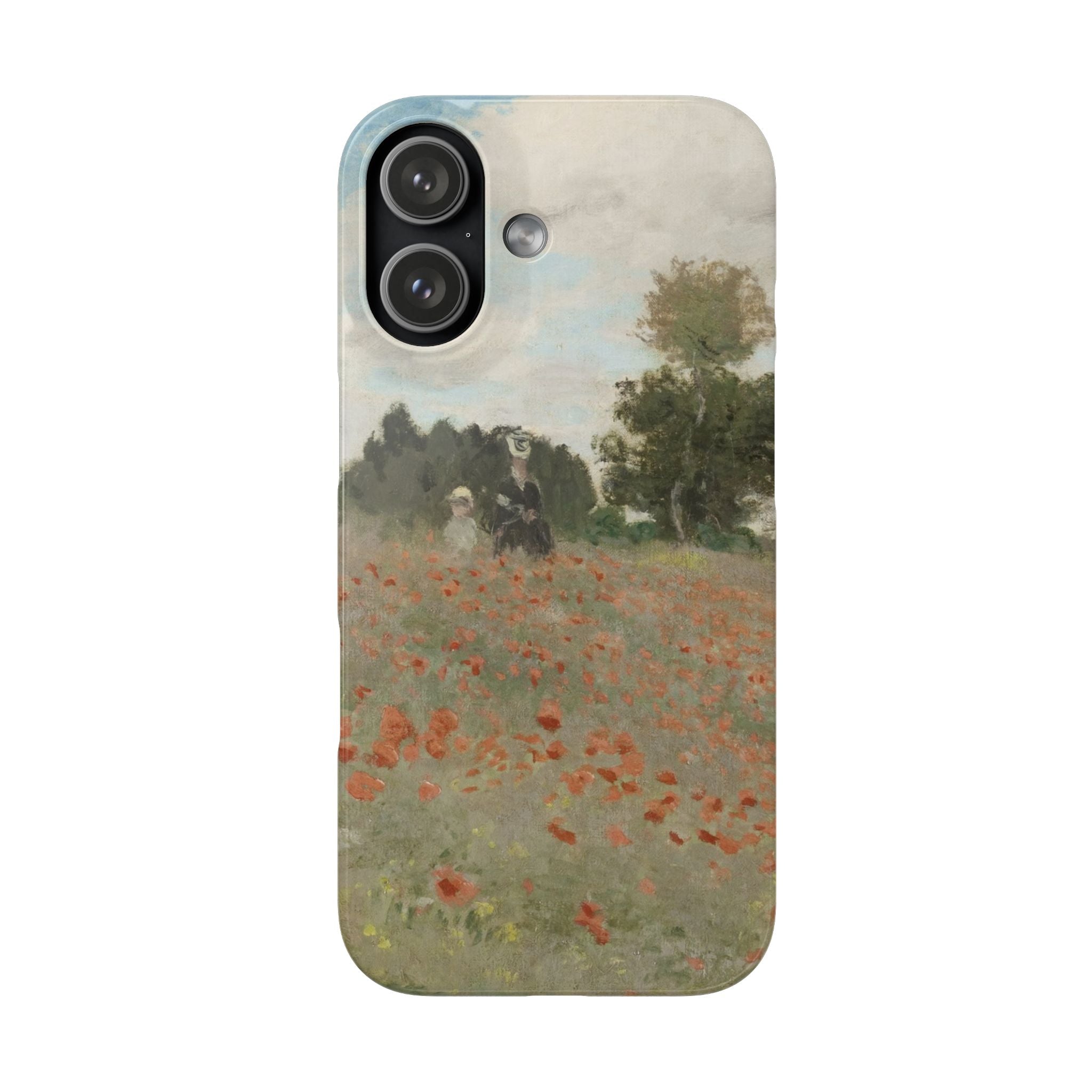 The Poppy Field by Claude Monet - iPhone Slim Case
