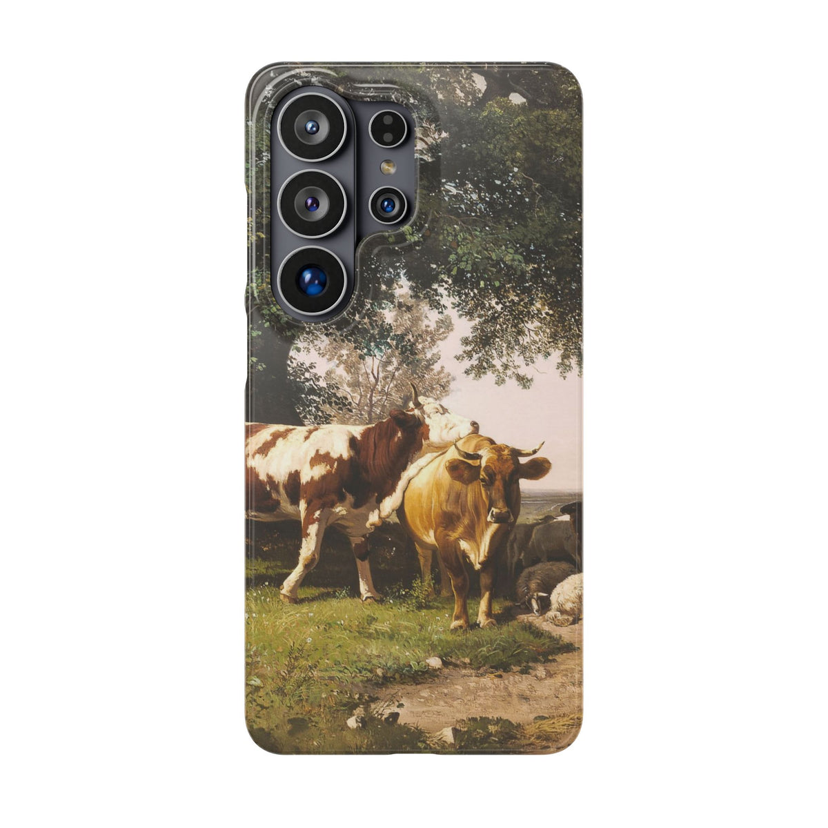 Herd under Trees by Ivan Ivanovich Shishkin - Samsung Slim Case