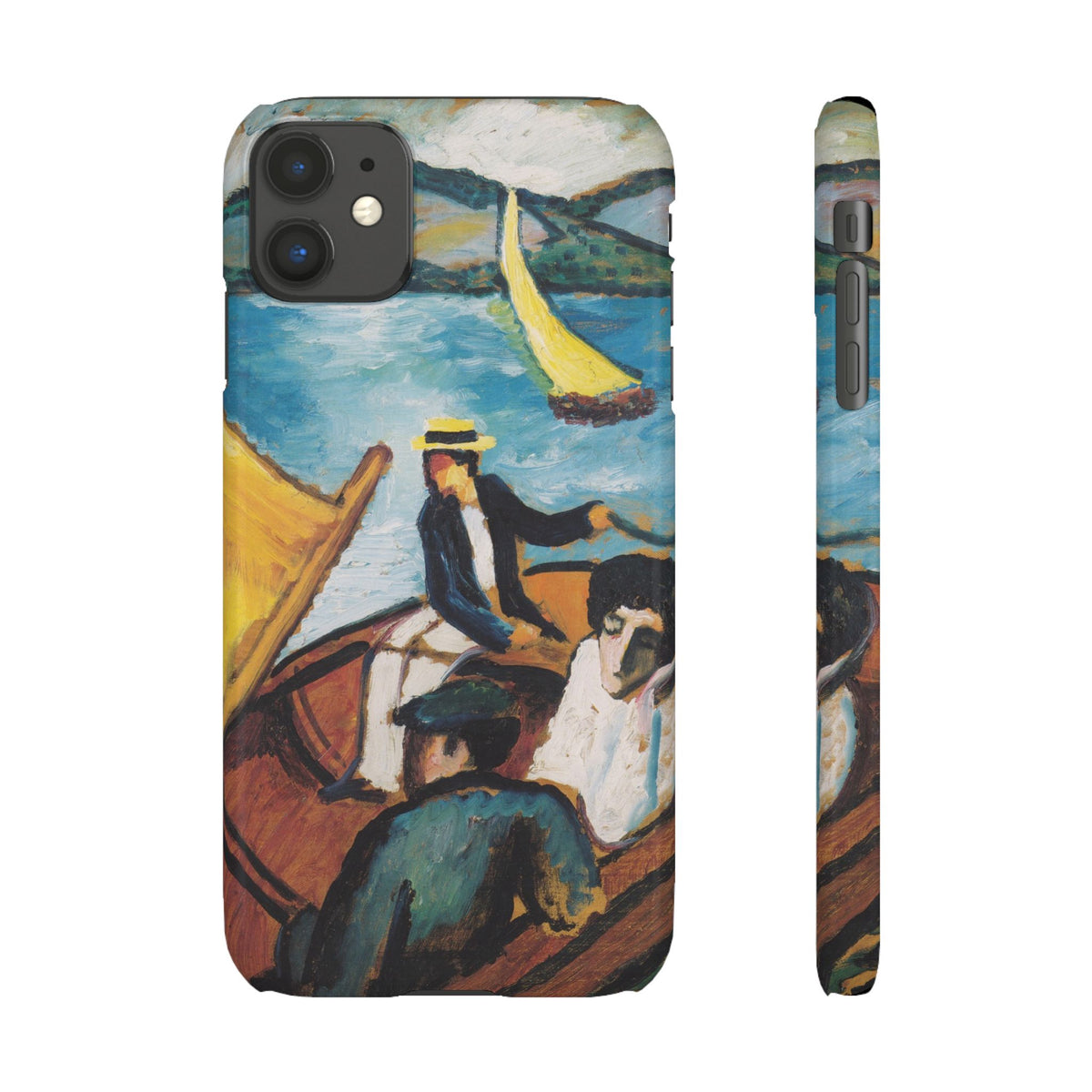 Sailing Boat on the Tegernsee by August Macke - iPhone Slim Case