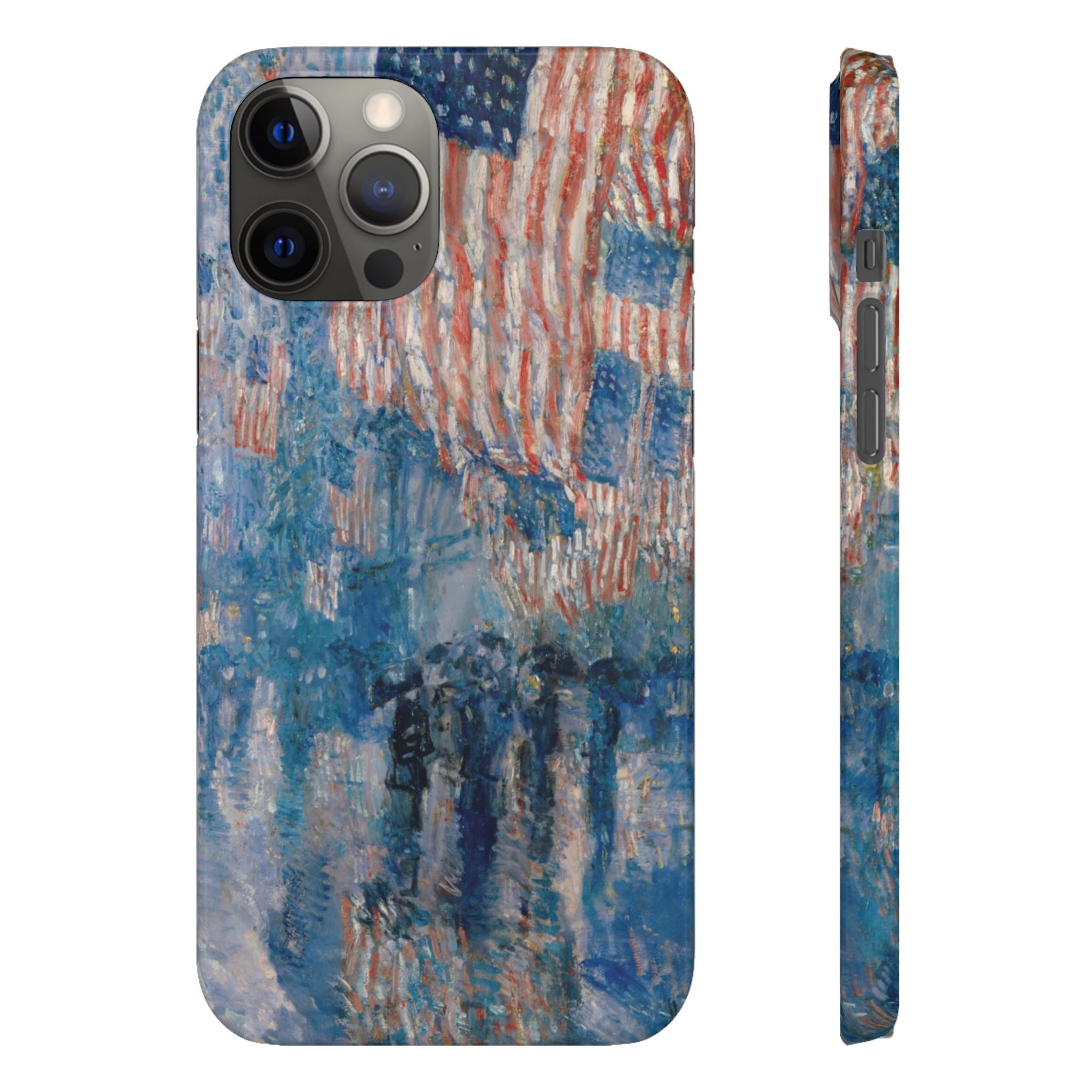 The Avenue in the Rain by Childe Hassam - iPhone Slim Case