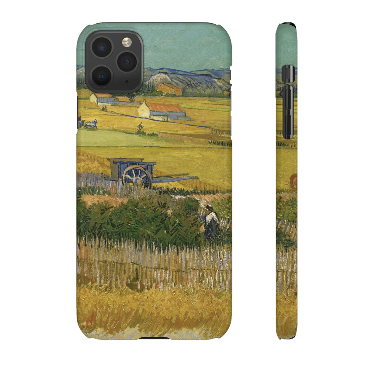 Harvest at La Crau by Vincent van Gogh - iPhone Slim Case