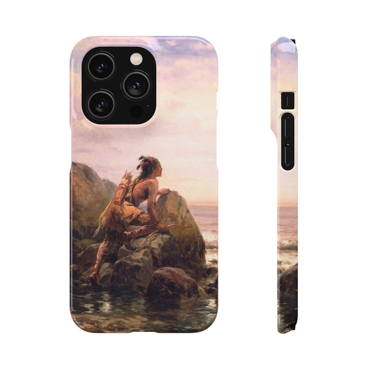 Henrik Hudson entering New York Harbor by Edward Moran - iPhone Slim Case