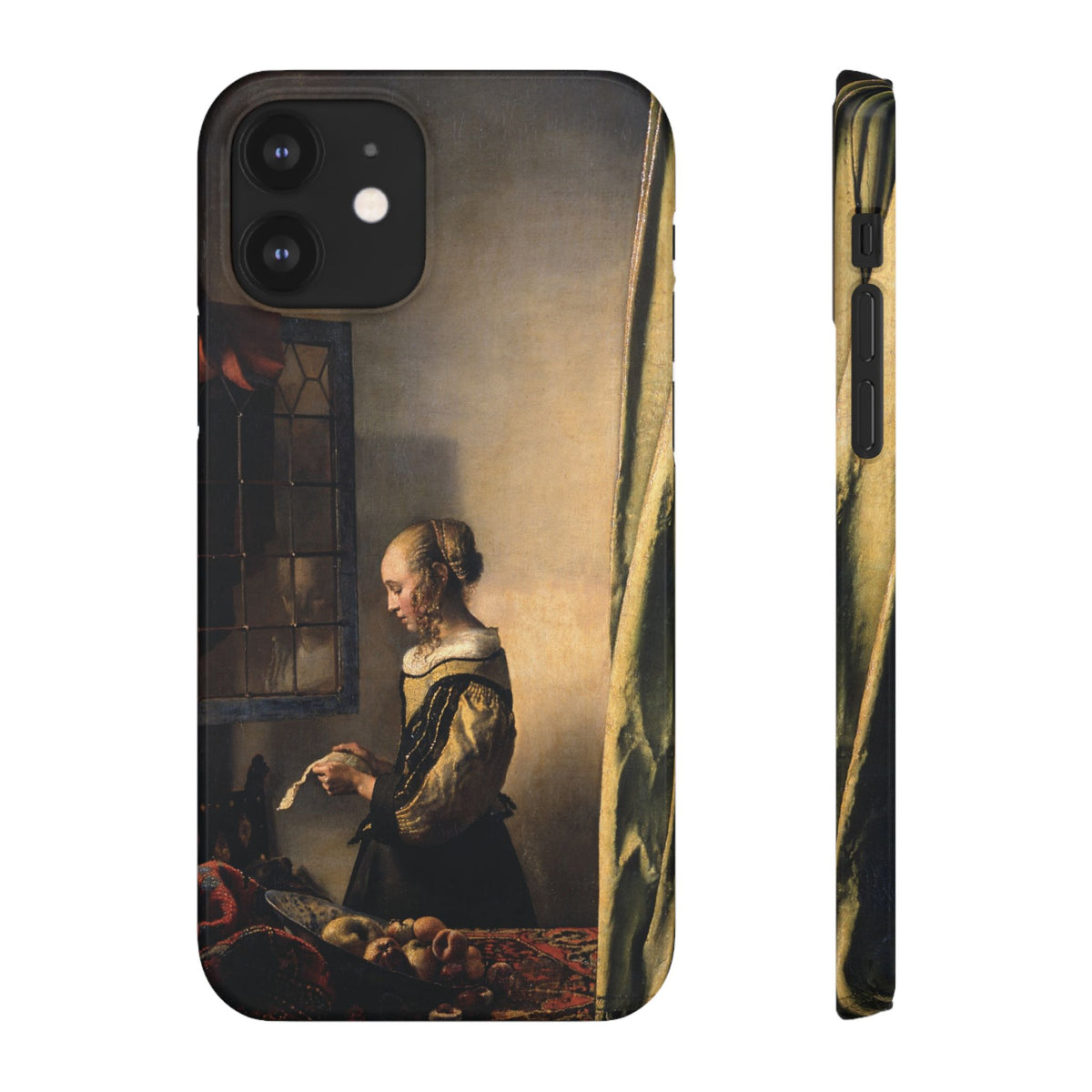 Girl Reading a Letter by an Open Window by Johannes Vermeer - iPhone Slim Case