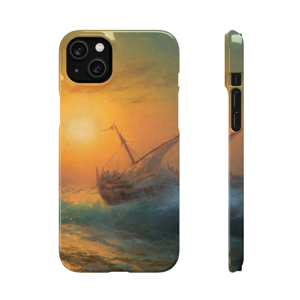 Stormy Sea at Sunset by Ivan Aivazovsky - iPhone Slim Case