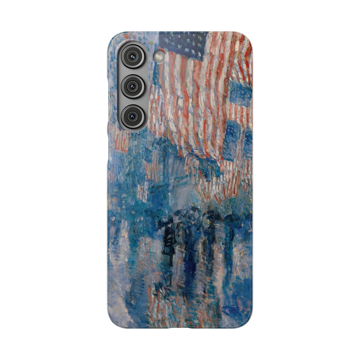 The Avenue in the Rain by Childe Hassam - Samsung Slim Case