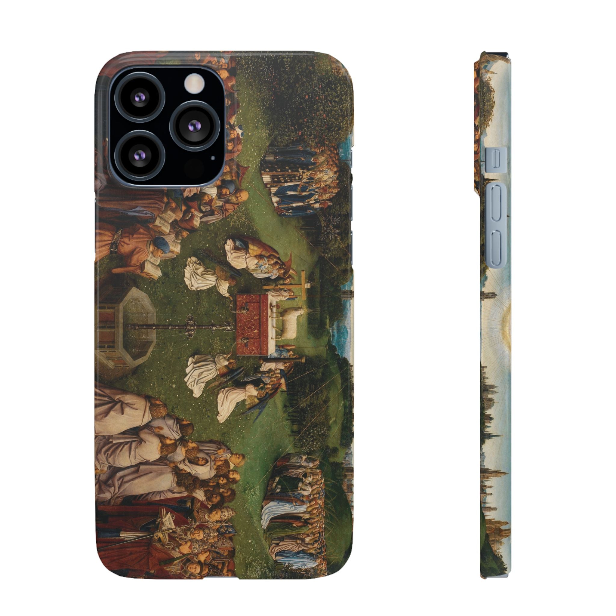 Adoration of the Lamb from the Ghent Altarpiece by Hubert van Eyck- iPhone Slim Case