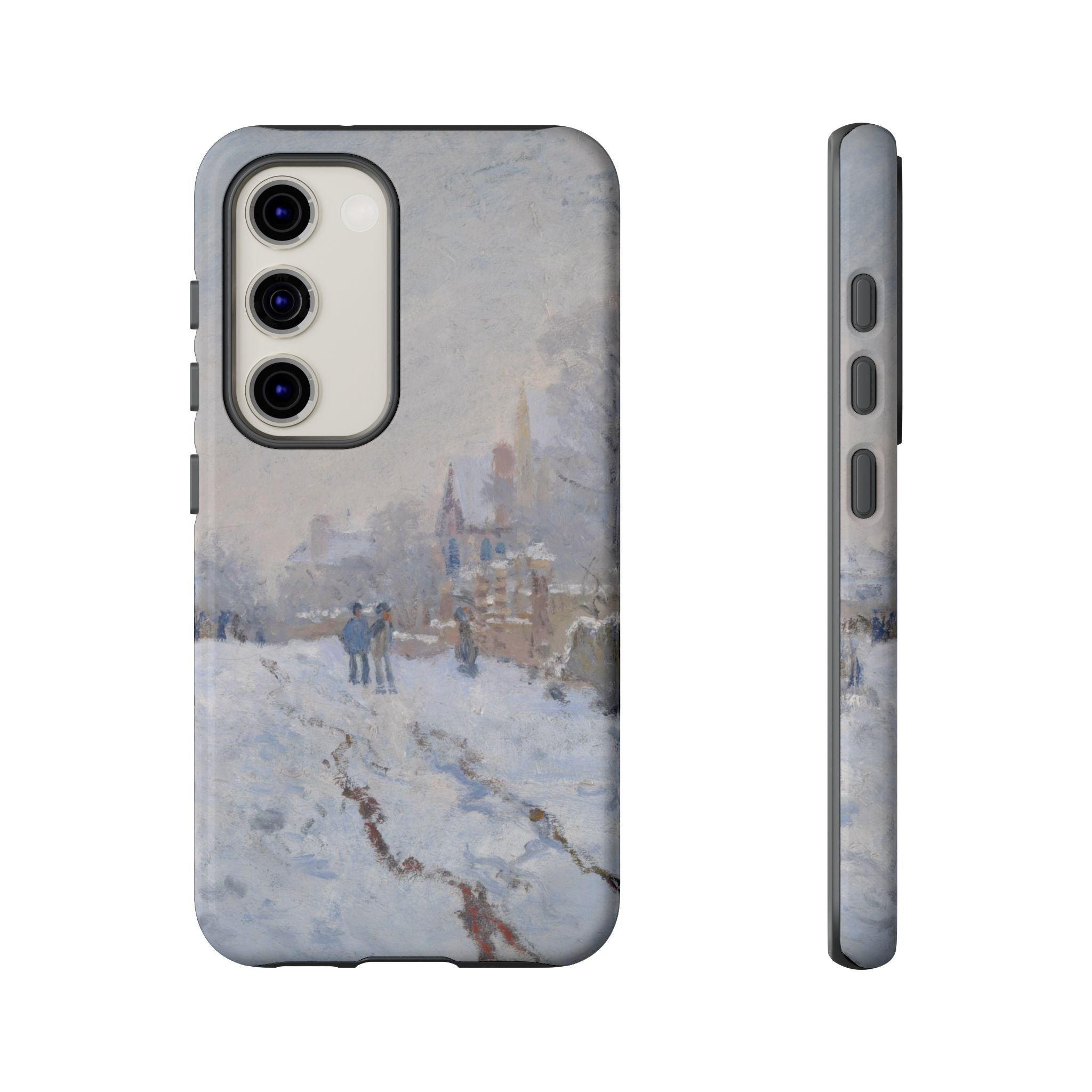Snow Scene at Argenteuil by Claude Monet - Samsung Tough Case