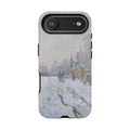 Snow Scene at Argenteuil by Claude Monet - iPhone Tough Case