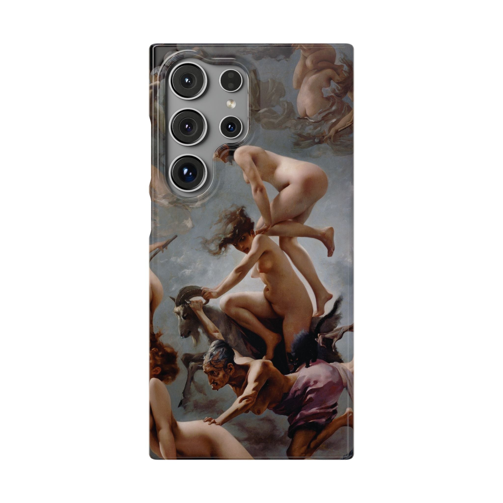 Witches going to their Sabbath by Luis Ricardo Falero - Samsung Slim Case