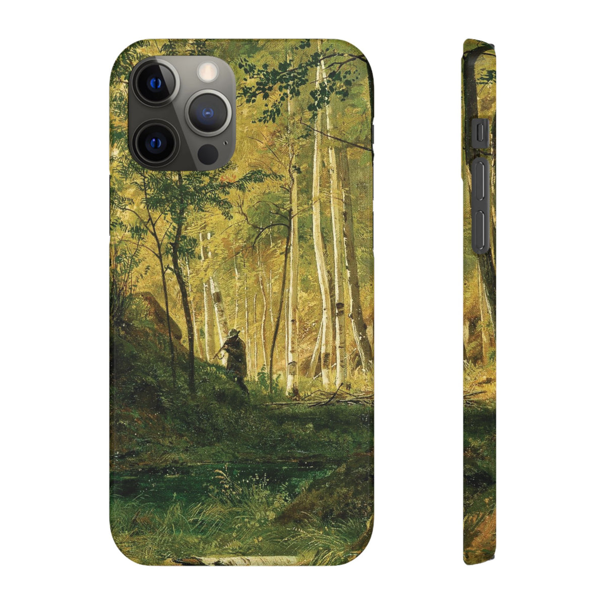 Landscape with a Hunter Valaam Island by Ivan Ivanovich Shishkin - iPhone Slim Case