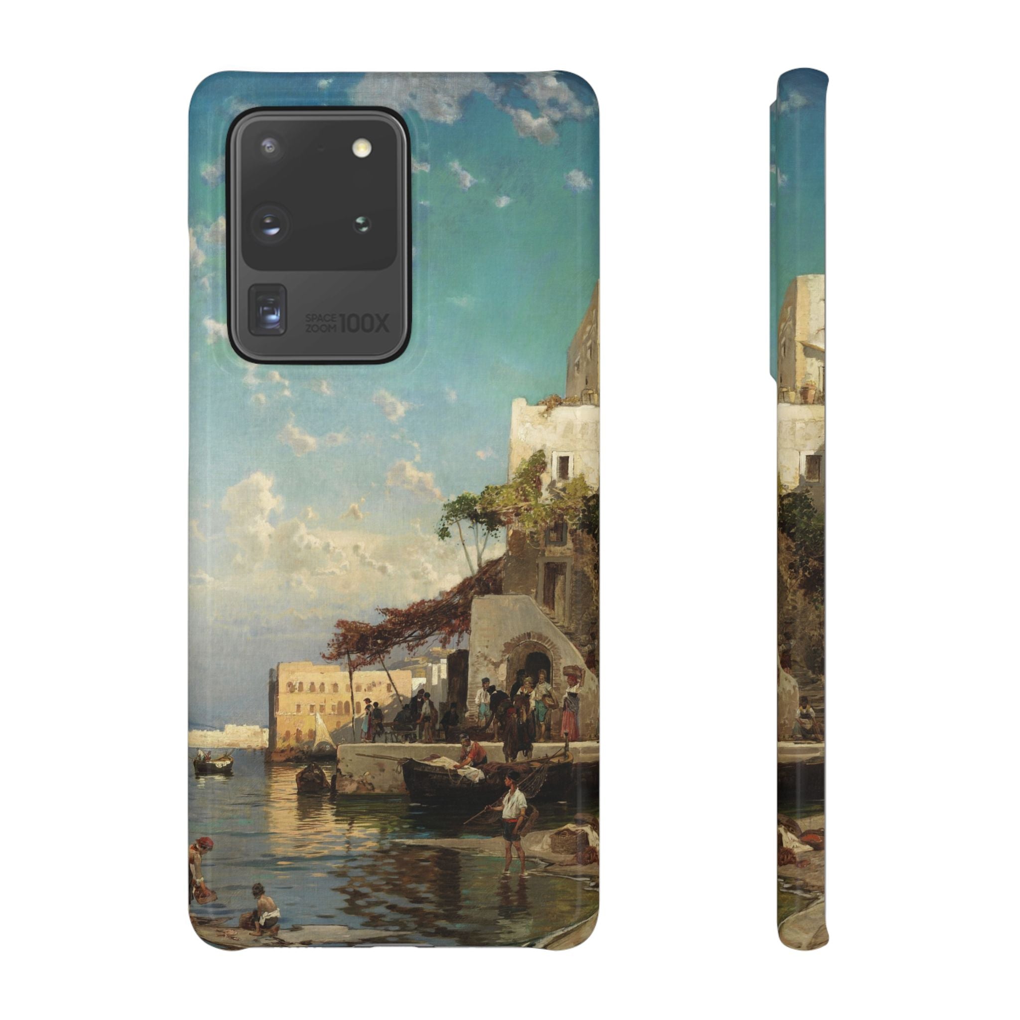 Evening Meeting of the Fishermen by Hermann Corrodi - Samsung Slim Case