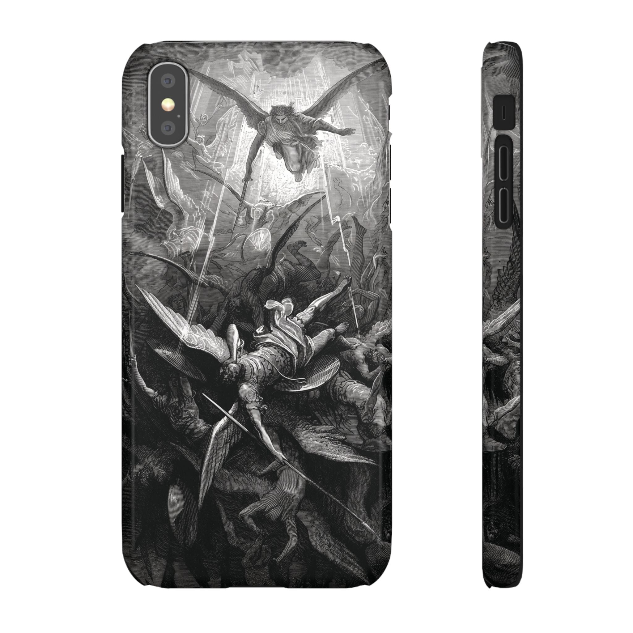 Paradise Lost | The Battle in Heaven by Gustave Doré - iPhone Slim Case