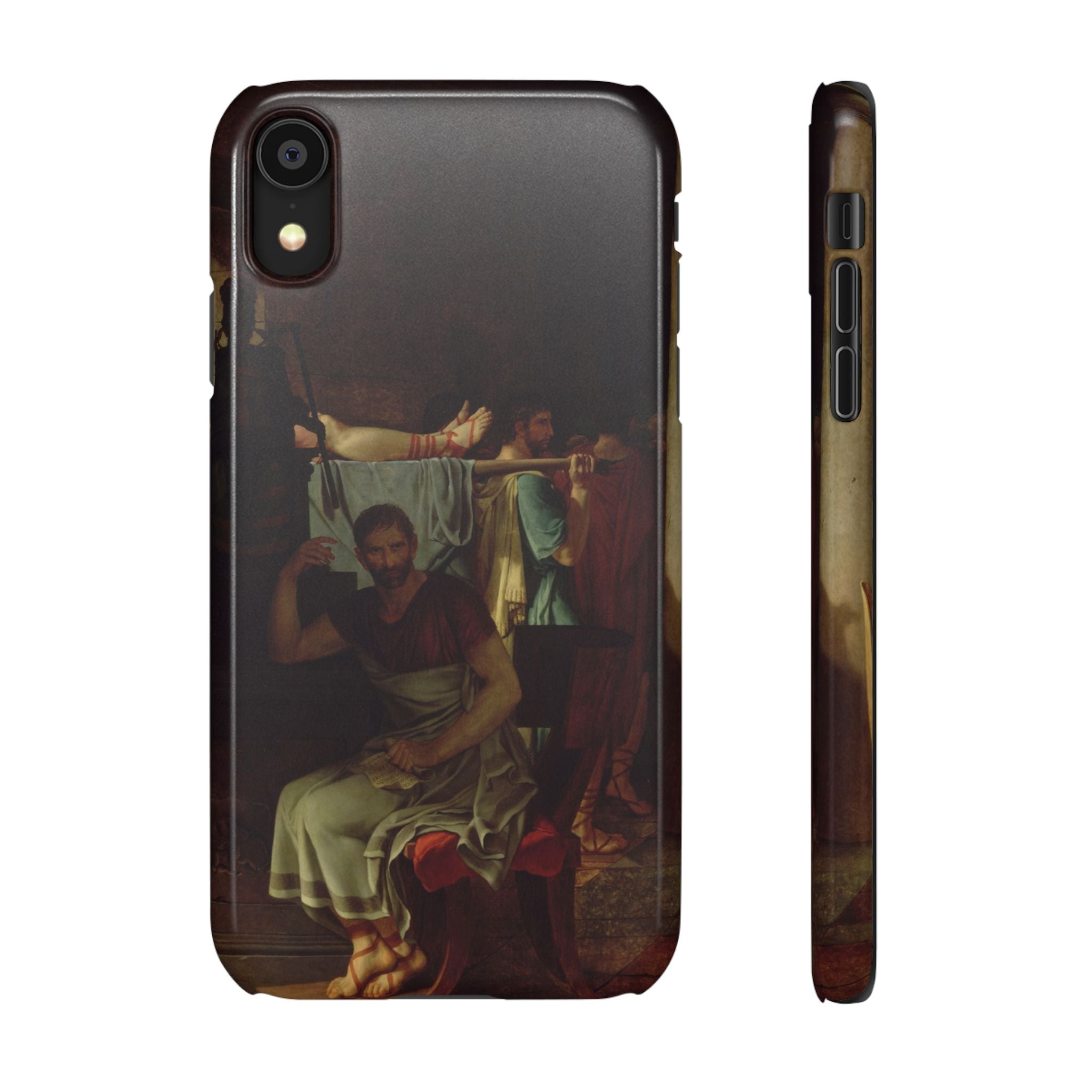 The Lictors Bring to Brutus the Bodies of His Sons I by Jacques-Louis David - iPhone Slim Case