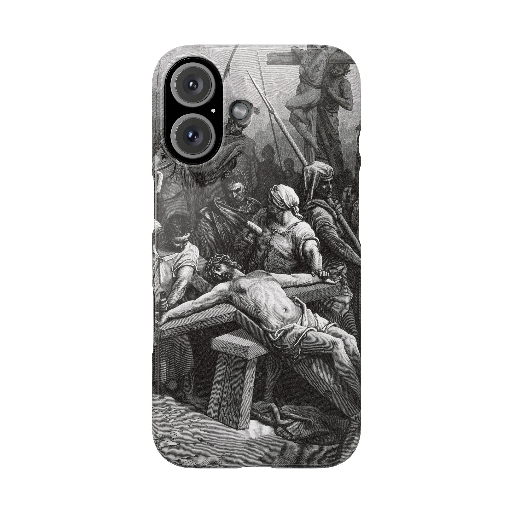 Crucifixion of Jesus by Gustave Doré - iPhone Slim Case