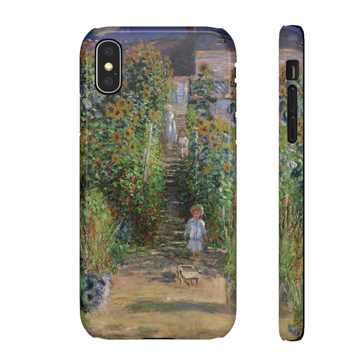 Monets Garden at Vetheuil by Claude Monet- iPhone Slim Case
