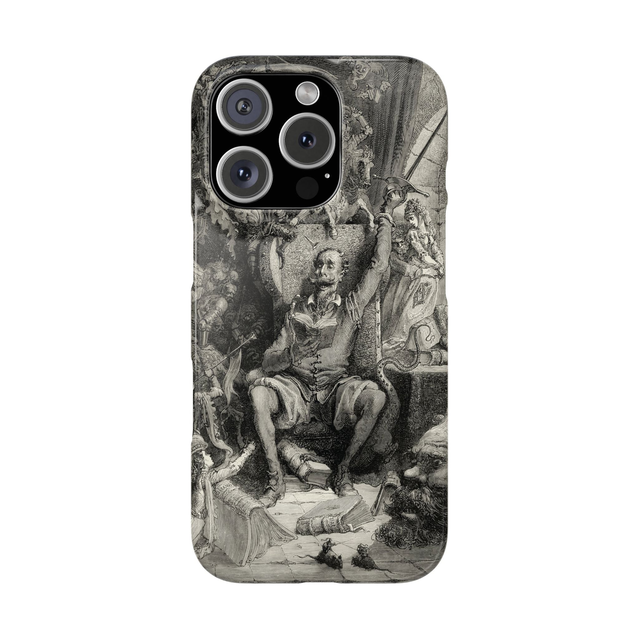 Don Quixote and His Visions by Gustave Doré - iPhone Slim Case