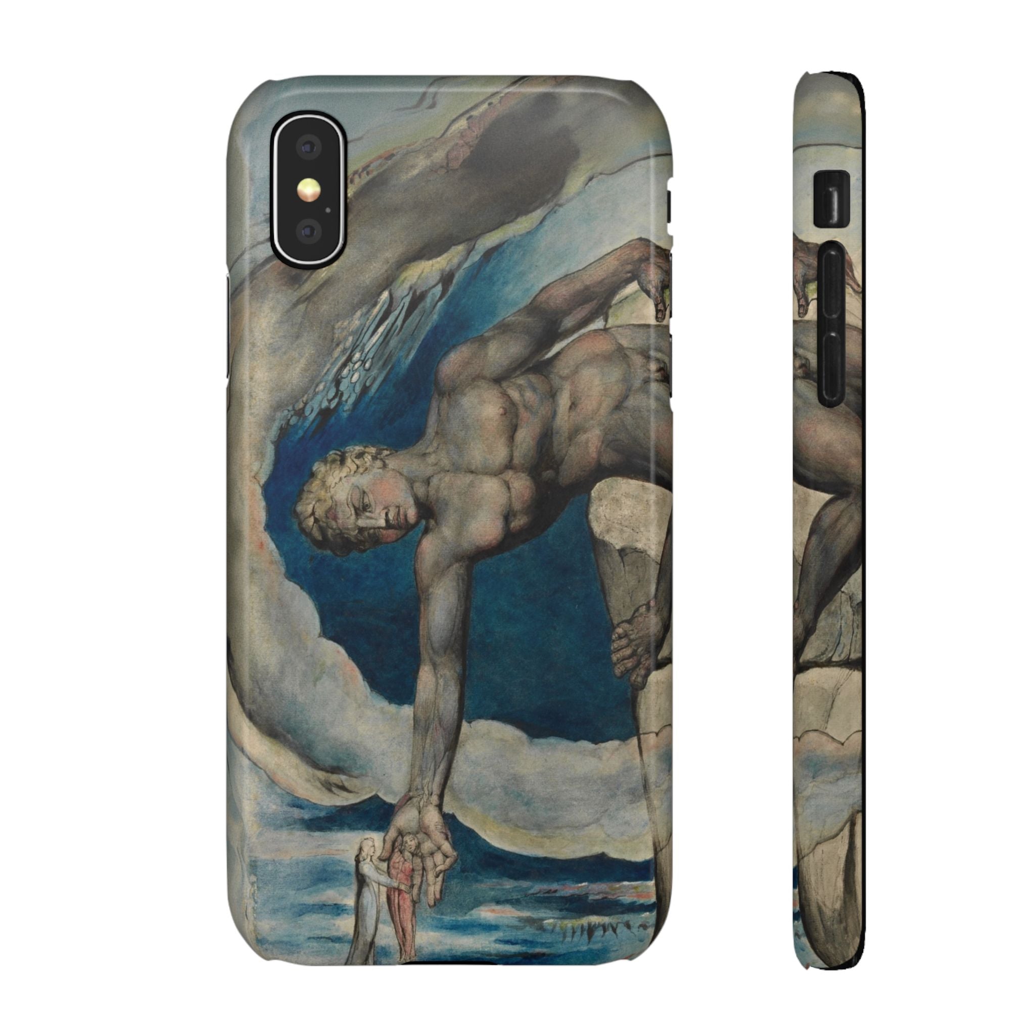 Antaeus setting down Dante and Virgil in the Last Circle of Hell by William Blake - iPhone Slim Case