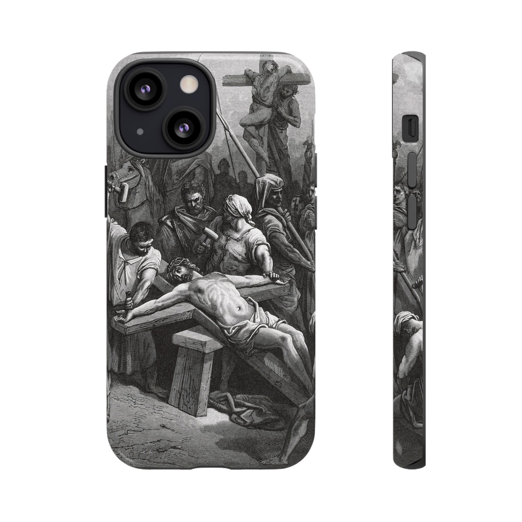 Crucifixion of Jesus by Gustave Doré - iPhone Tough Case