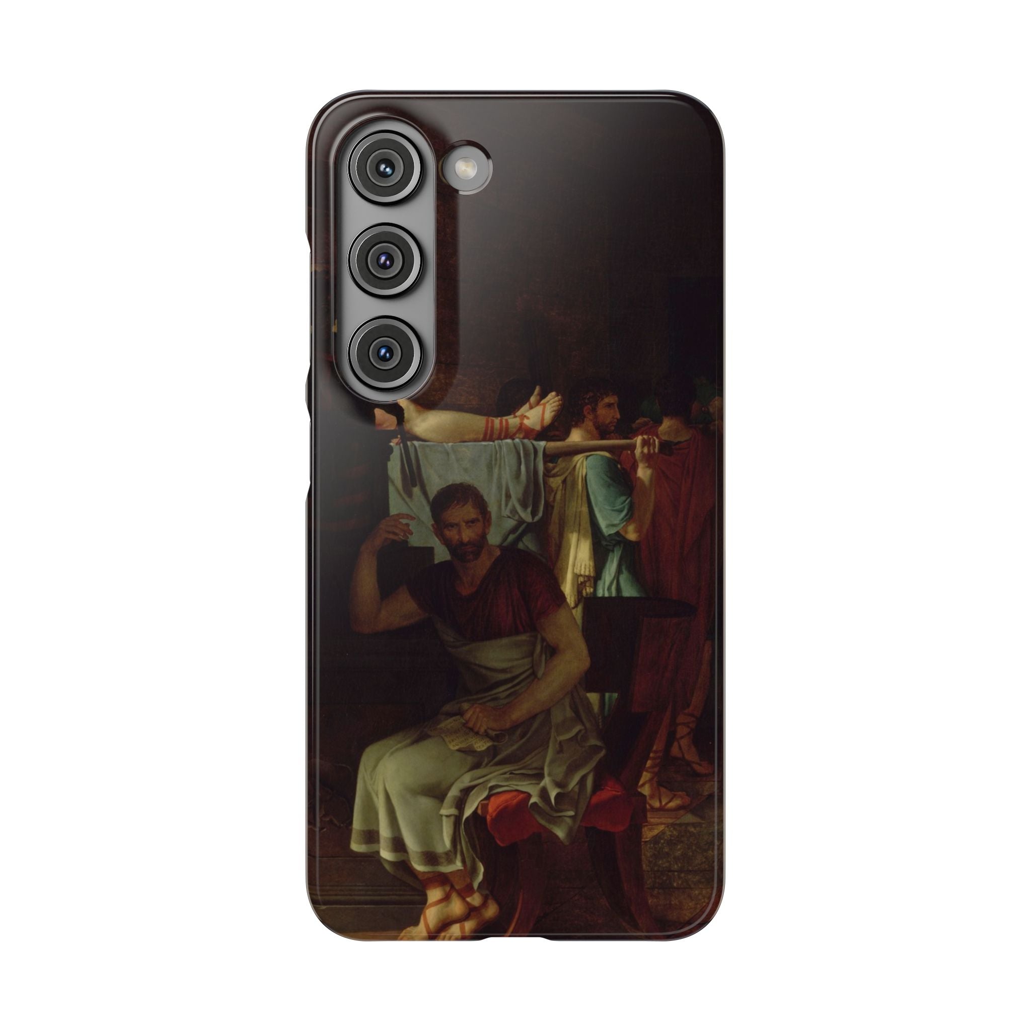 The Lictors Bring to Brutus the Bodies of His Sons I by Jacques-Louis David - Samsung Slim Case