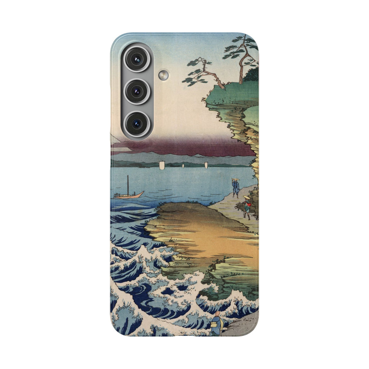 The Hota Coast in Awa Province by Utagawa Hiroshige - Samsung Slim Case